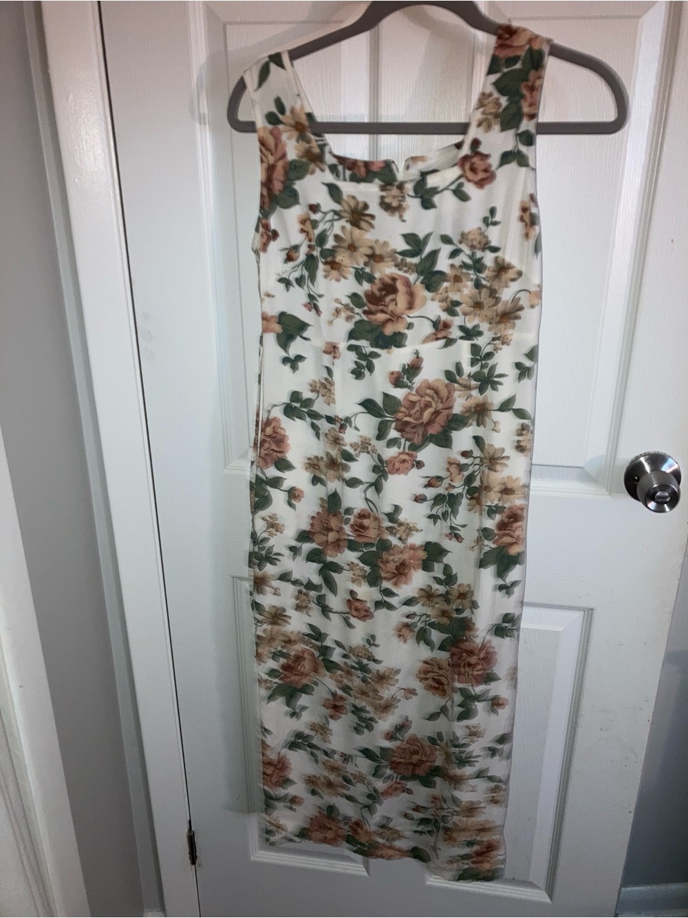 Sleeveless Floral Maxi Dress Um &Company vintage 90s size small